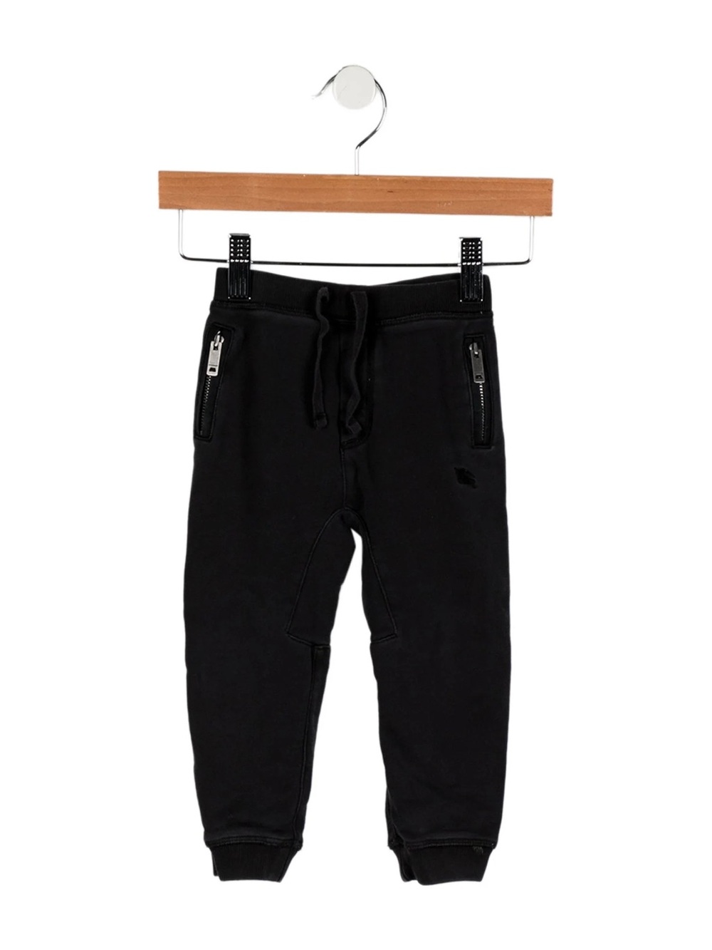 Burberry Baby Boys Cotton Joggers Black 6M Designer Sweatpants Casual Basics